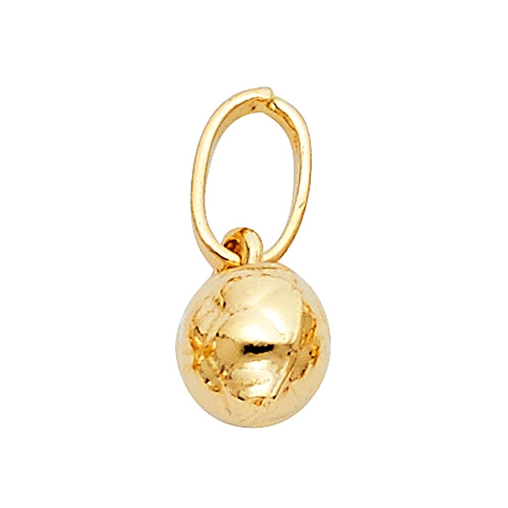 14K Yellow Gold  Soccer Ball Pendant